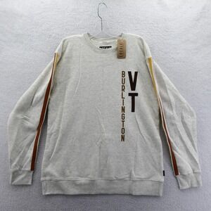 Locale Sweatshirt Women Large Burlington VT Gray Crewneck Vintage Deadstock